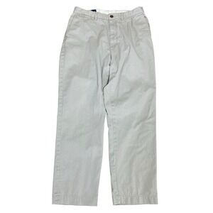 Vintage Polo Ralph Lauren Prospect Pants Mens 33x30 Tan Cotton Flat Front Chinos